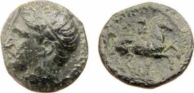 Χάλκινο νόμισμα Μακεδονικού βασιλείου, Βασιλιάς: Φίλιππος Β'