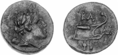 Bronze coin of the Macedonian kingdom, Ruler: Philip V