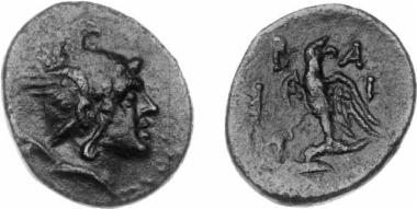 Bronze coin of the Macedonian kingdom, Ruler: Philip V