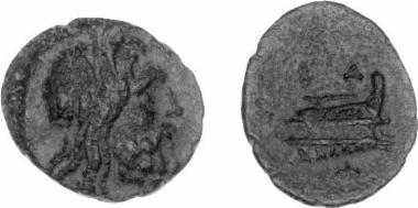 Bronze coin of the Macedonian kingdom, Ruler: Philip V