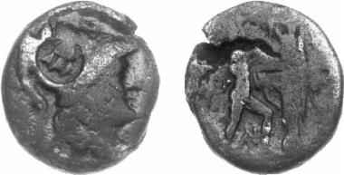 Bronze coin of the Macedonian kingdom, Ruler: Antigonos Gonatas