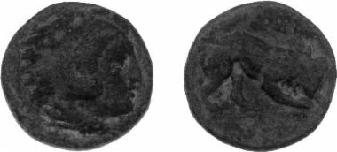 Bronze coin of the Macedonian kingdom, Ruler: Perdikkas III