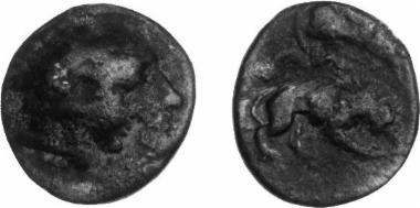 Bronze coin of the Macedonian kingdom, Ruler: Perdikkas III