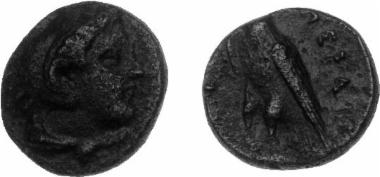 Bronze coin of the Macedonian kingdom, Ruler: Perdikkas III
