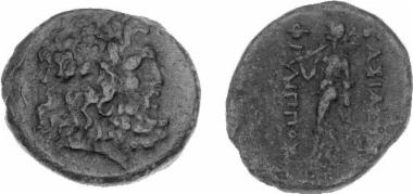Bronze coin of the Macedonian kingdom, Ruler: Philip V