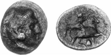 Bronze coin of the Macedonian kingdom, Ruler: Antigonos Gonatas