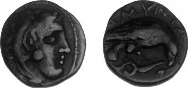 Χάλκινο νόμισμα Μακεδονικού βασιλείου, Βασιλιάς: Αμύντας Γ'