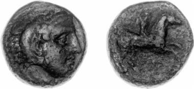 Bronze coin of the Macedonian kingdom, Ruler: Philip II
