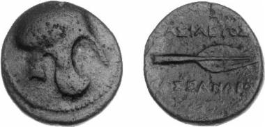 Bronze coin of the Macedonian kingdom, Ruler: Cassander