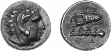 Bronze coin of the Macedonian kingdom, Ruler: Alexander III