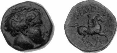 Χάλκινο νόμισμα Μακεδονικού βασιλείου, Βασιλιάς: Φίλιππος Β'