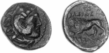 Bronze coin of the Macedonian kingdom, Ruler: Cassander