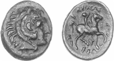 Bronze coin of the Macedonian kingdom, Ruler: Cassander