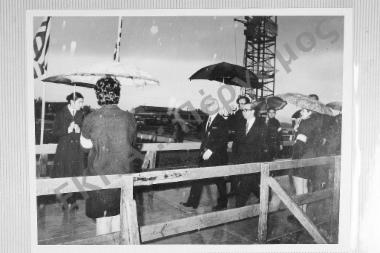 Θεμελίωση υπό του Στ. Παττακού δύο οίκων φοιτητριών εις την Πανεπιστημιούπολιν