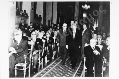 Τελετή της επιδόσεως του τόμου προς τιμήν του Ομοτίμου Καθηγητού της Ιατρικής Σχολής και Βουλευτού Επικρατείας κ. Κωνσταντίνου Αλιβιζάτου