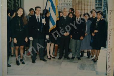 Κατάθεση στεφάνου από τον κο Πρύτανη