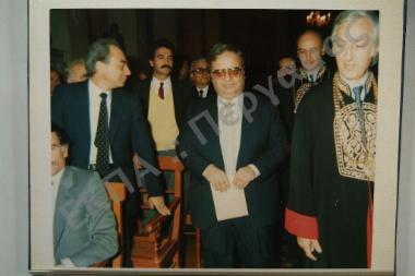 Τελετή αναγόρευσης σε διδάκτορα του Τμήματος Φιλολογίας του κ. Χριστοφίδη, Υπουργού Παιδείας Κύπρου