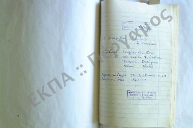 Συλλογή λαογραφικής ύλης εκ του χωρίου Αντίσσης, της επαρχίας Μηθύμνης, της νήσου Λέσβου.