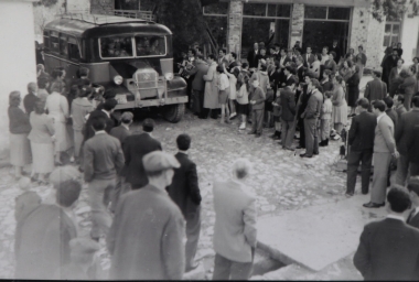 By bus, 1957, from Panagia square to Limenas