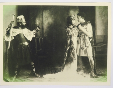 Scene from the theatre performance, 1920