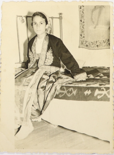Girls in traditional dress, late 1950s