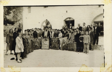 Celebrations outside the church of Ag. Georgiou, 1950