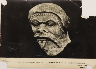 Postcard of Ancient Museum of Thassos, 'Head of Selinus'