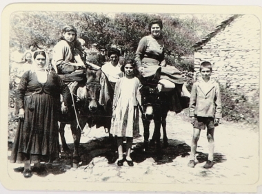 On the way for pilgrimage to the Holy Monastery of Archangel Michael, Thassos 1954