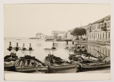 The boats infront of 