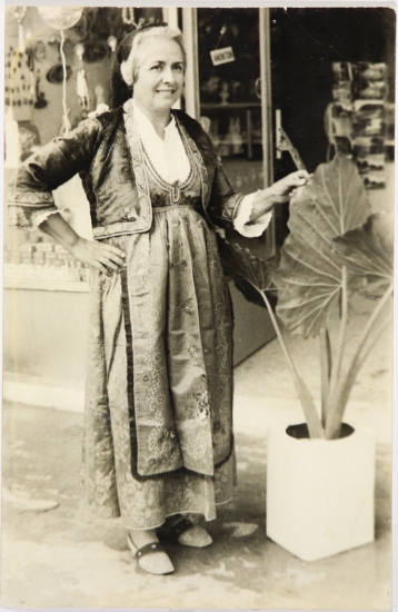 Girl of Panagia in the costume of Thassos