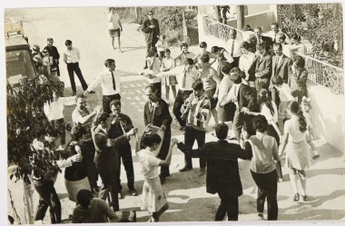 Traditional feast, outside the bride's house