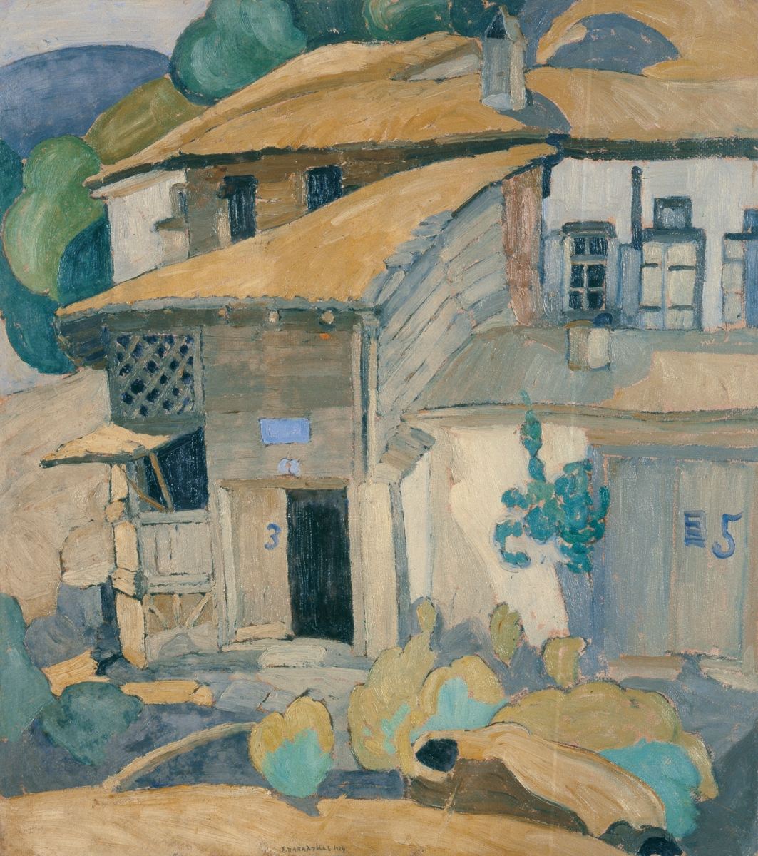 Σπίτια χωριού Μυτιλήνης