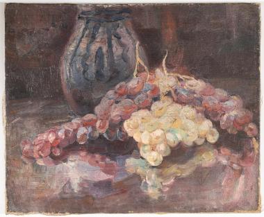 Vase with Grapes