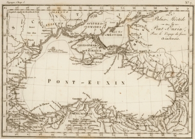 Χάρτης του Ευξείνου Πόντου.