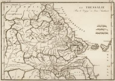 Χάρτης της Θεσσαλίας.
