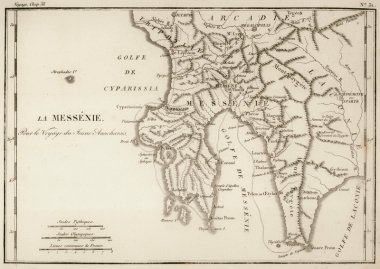 Χάρτης της Μεσσηνίας.