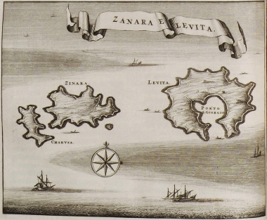 Χάρτης της Κινάρου και της Λέβιθας.