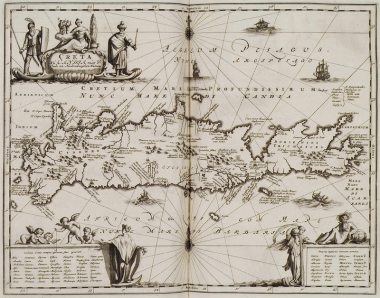 Χάρτης της Κρήτης.