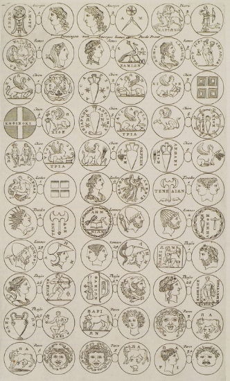 Aρχαία νομίσματα νησιών του Αιγαίου.