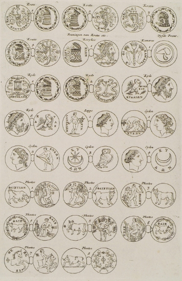 Αρχαία νομίσματα της Κρήτης.