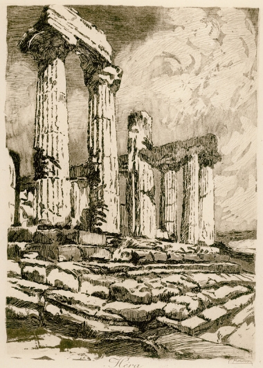 Ο ναός της Ήρας στον Ακράγαντα.