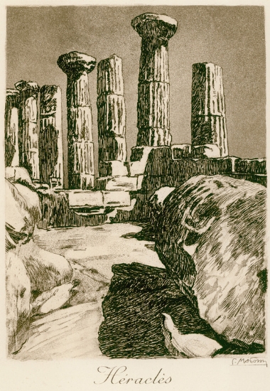 Ο Ναός του Ηρακλή στον Ακράγαντα.