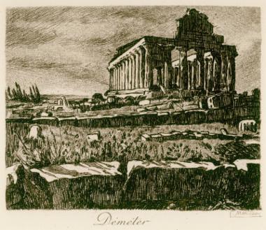 Ο Ναός της Δήμητρας στην Ποσειδωνία.