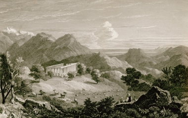 Ο ναός του Επικουρίου Απόλλωνα στη Φιγαλεία.