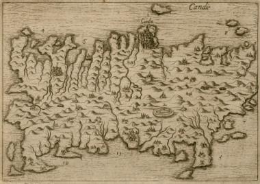 Χάρτης της Κρήτης.