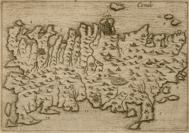 Χάρτης της Κρήτης.