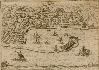 Χάρτης της Μεσσήνης στη Σικελία.