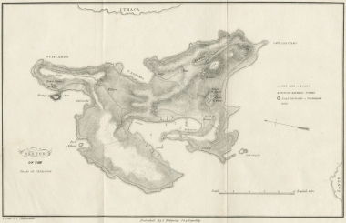 Χάρτης της Κεφαλονιάς.