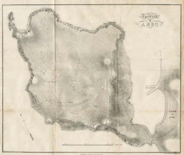 Κάτοψη του κάστρου της Άσσου στην Κεφαλονιά.