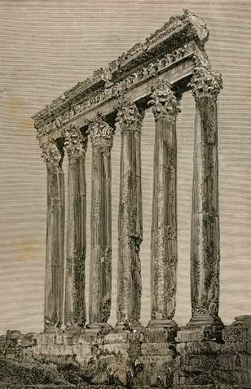 Κιονοστοιχία του ναού της Ηλιούπολης (Μπάαλμπεκ).